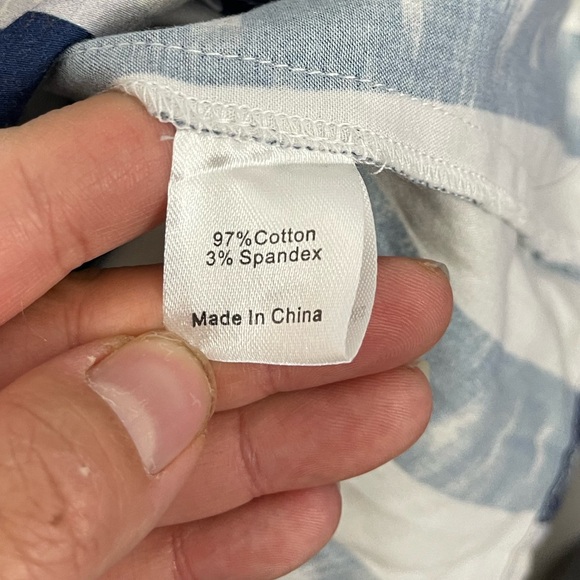 Tuckernuck Stillwater Blue and White Striped Charlie Dress Size L Poplin - Picture 8 of 10